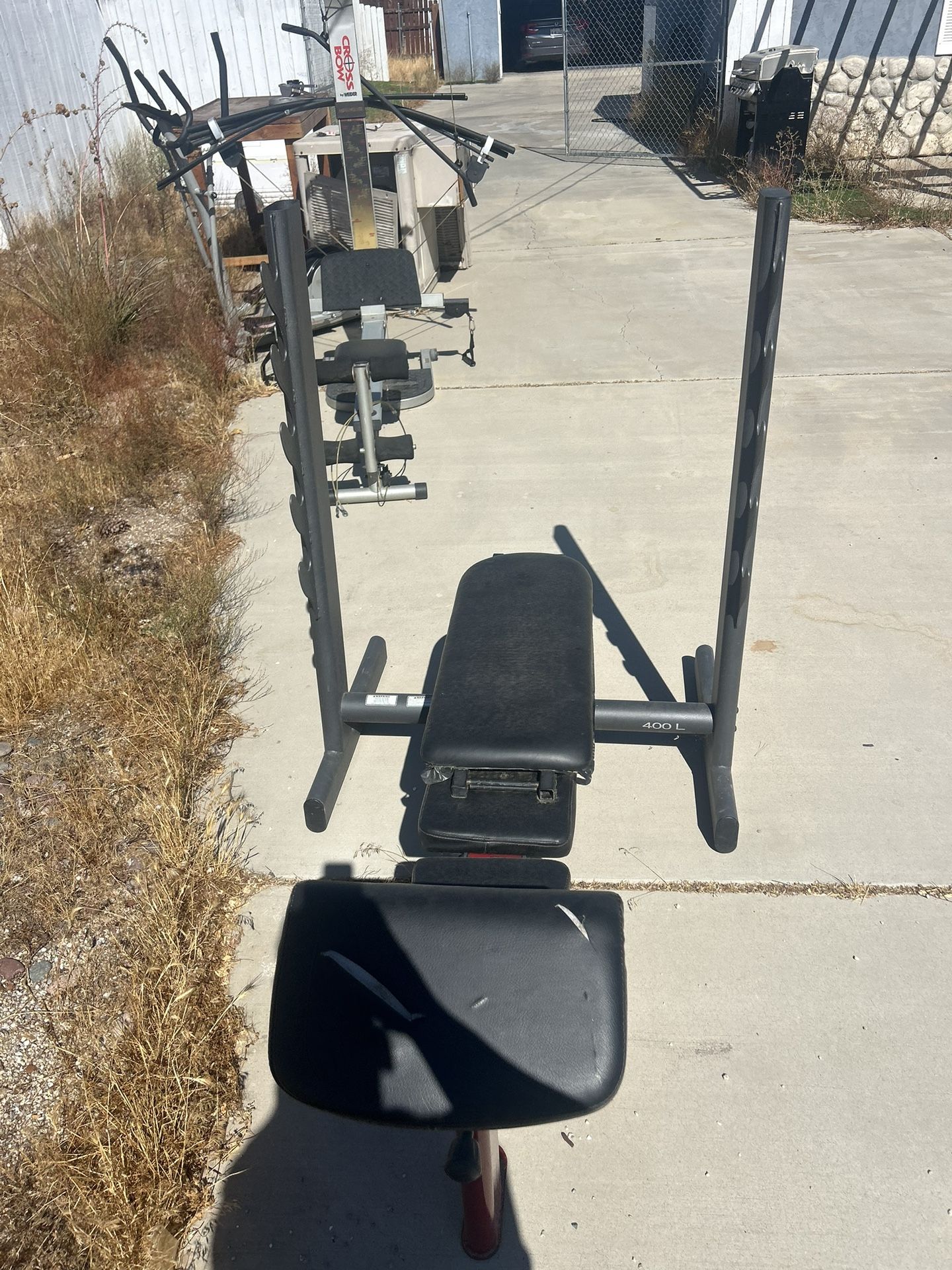 Weight Bench And Other Workout Equipment