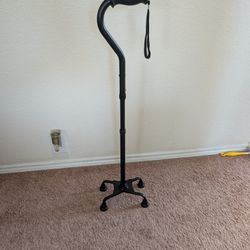 Honeybull Quad Walking Cane, Indoor/Outdoor 