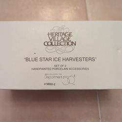 Christmas Village - Department 56 Blue Star Ice Harvesters