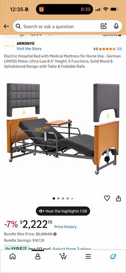 NEW IN BOX electric medical bed
