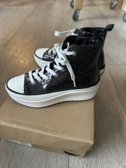 Steve Madden JWINONAA Black Jelly High top Sneakers