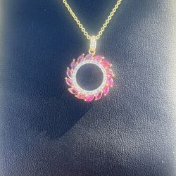 Natural Ruby Pendant 