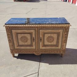 Marble Top Solid Wood Buffet/Foyer Chest
