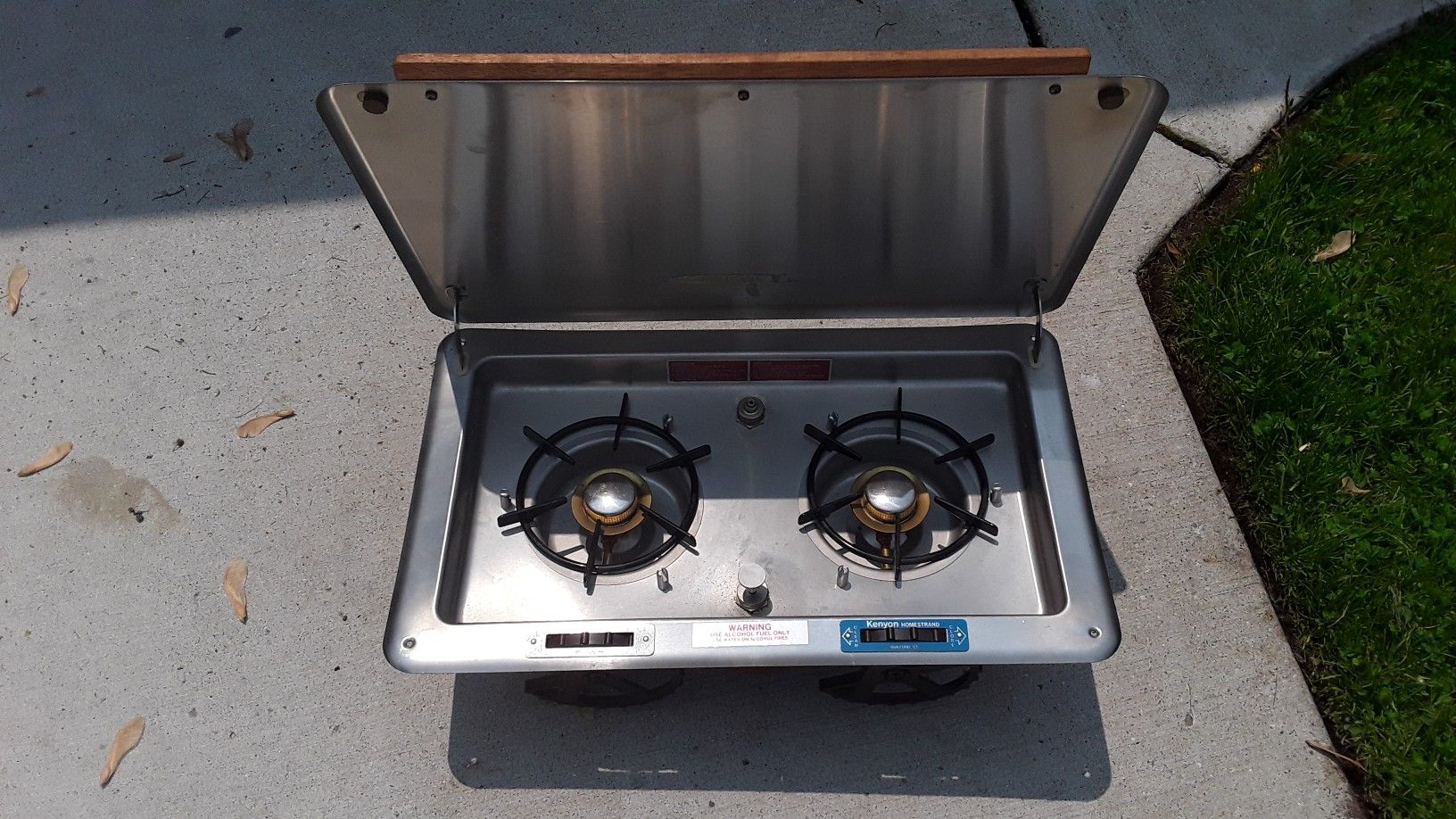 Kenyon Homestrand Marine Boat Dual Burner Alcohol Stove Model 802e