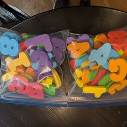 Alphabet & Number Foam Bath Toys