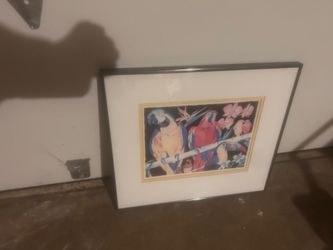 Parrot framed art