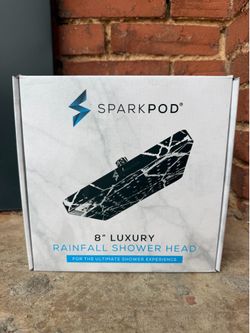 SparkPod 8” Luxury Rainfall Shower Head - New