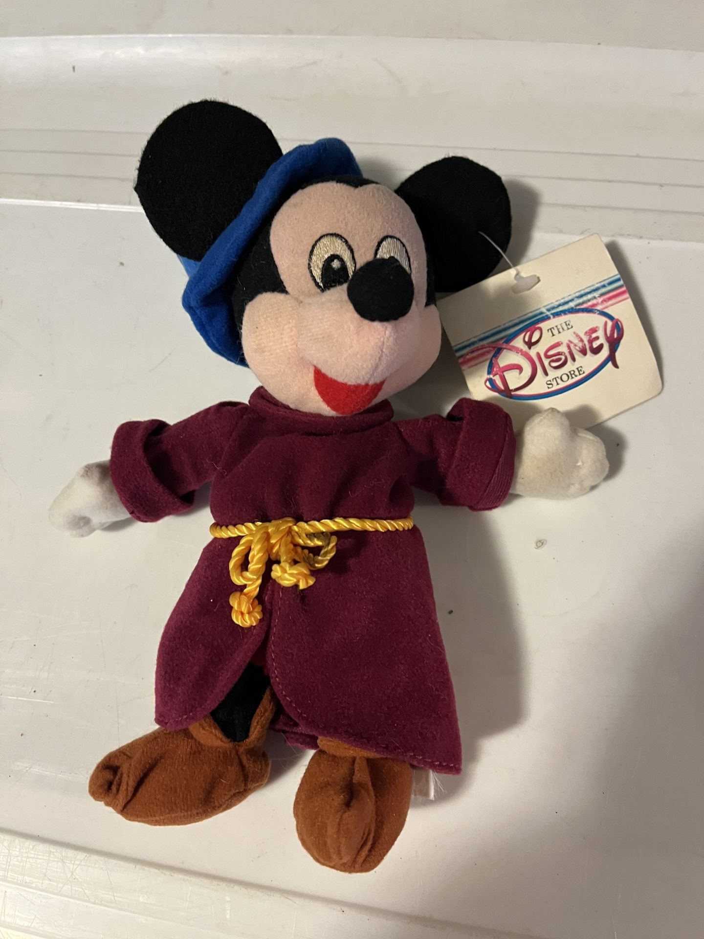 Disney Store Fantasia Sorcerer’s Apprentice Mickey Mouse Mini Bean Bag Plush
