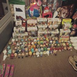 "Funko Pops"...Various ones and sizes