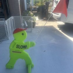 Step 2    32" Kid Alert SLOW Children At Play Visual Warning Signal Sign