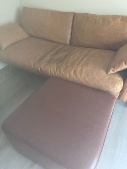 Leather couch