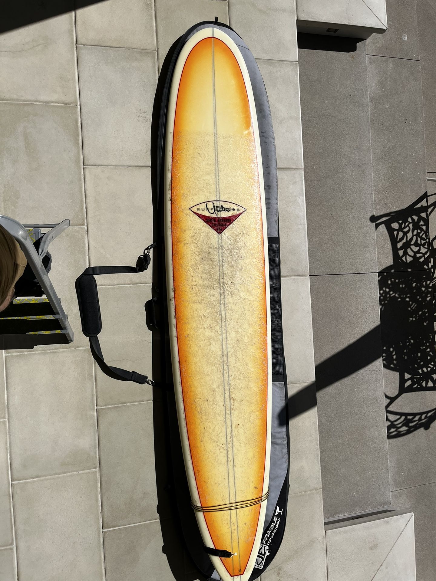 Yater Surfboard and Carrier Bag