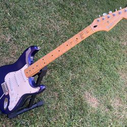 Purple Fender Stratocaster w/maple neck