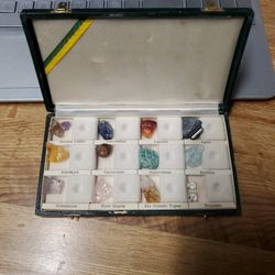 Old Collection Of Gem Stones/minerals