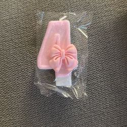 4 Year Old Candle + Balloon