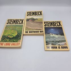 VTG John Steinbeck Lot of 3 Books Penguin RARE