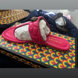 pink kurt geiger slides