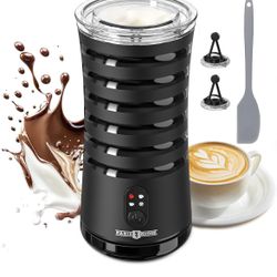 Milk Frother, Paris Rhône 4-In-1 Milk Steamer 