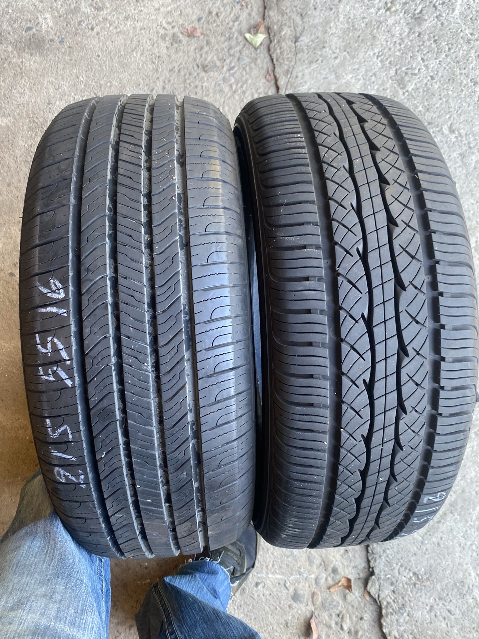2 Tires 215 55 16