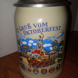 Early Oktoberfest Tankard Beer Stein Bavaria Gerus $45f They Sell For As High As $115" 
