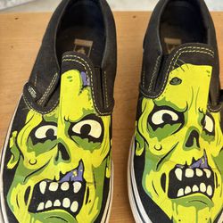 Vans Frankenstein black slip on shoes