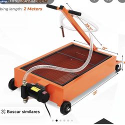 Portable Oil Drain Cart with Electric Pump