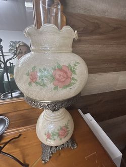 Vintage Electric Hurricane Lamp( Gone With Wind Style 