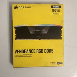 VENGEANCE® RGB 96GB (2x48GB) DDR5 DRAM 7000MT/s CL40 Memory Kit — Black