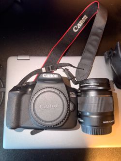 Canon EOS 2000D/ Rebel T7 with lenses and accessories