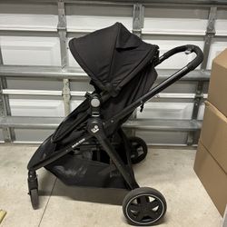 Used Maxi Cosi Stroller Zelia Model In Black W Rain Shield 