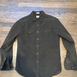 J Crew Green Corduroy Shirt S