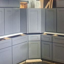 Gray New Kitchen Cabinets