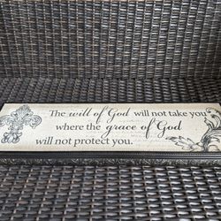 Inspirational quote - antiqued on canvas 