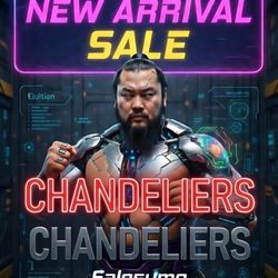 Gorgeous chandelier and lighting sale on now