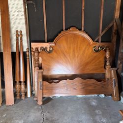 Queen Size Wood Bed Frame - Great Condition!