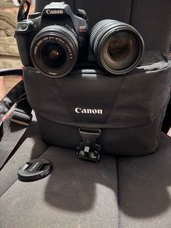 Canon EOS Rebel T7 DSLR Camera with EF-S 18-55mm and EF 75-300mm Lens