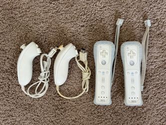 Wii Remotes + Nunchucks