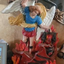 St Michael "Good Vs Evil" Statue 