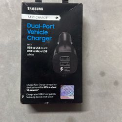 Samsung Fast Charge Dual Port Vehicle Charger 