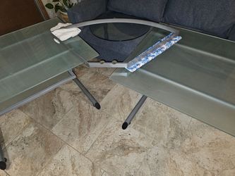 Glass desk 3 pieces
