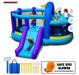 Sportspower Inflatable Bounce House with Sled