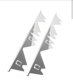 Wudkey 2-Pack Stainless Steel Stove Gap Covers, Adjustable 13.8–27.5 in., Silver