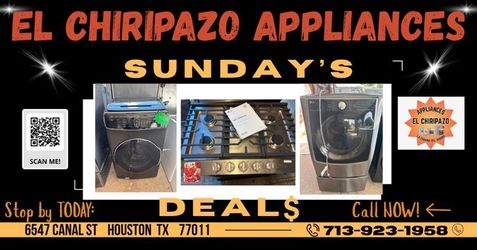 Sunday’s appliance Deals!