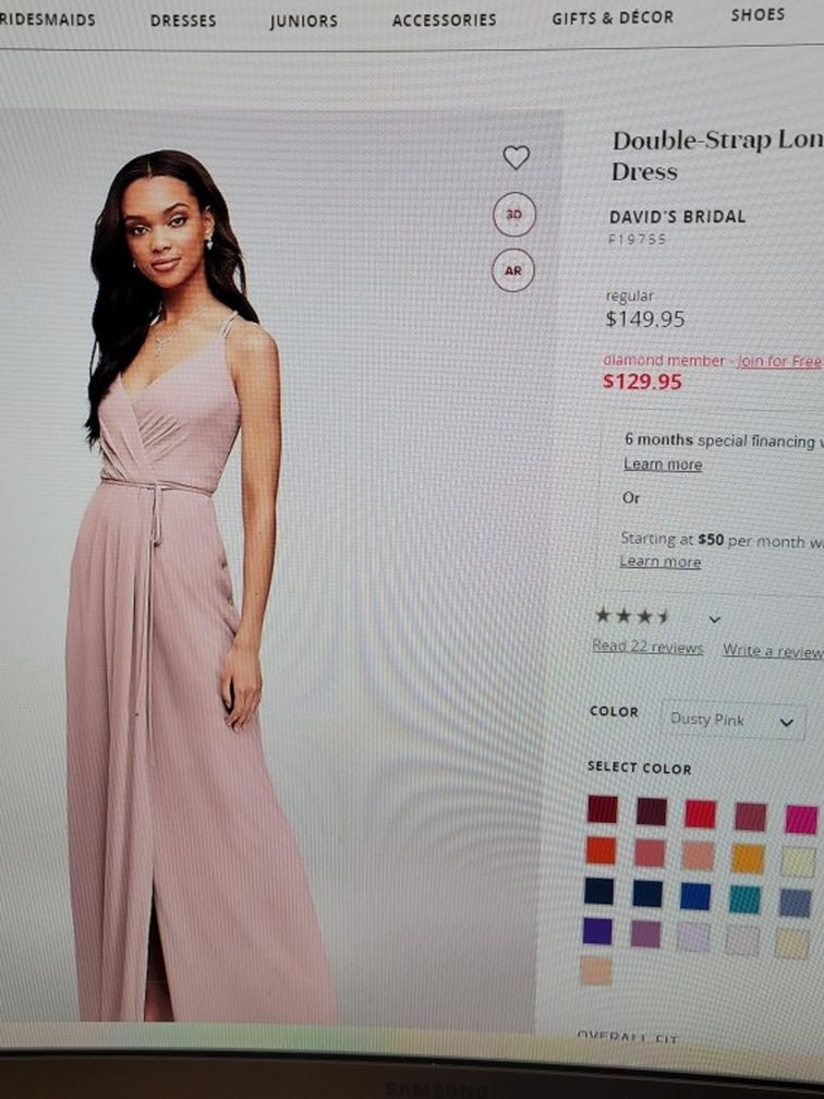 Bridesmaid Dress Blush Pink