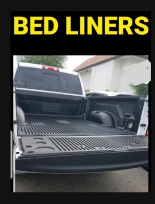 BEDLINER IN STOCK FOR ALL TRUCKS, PLASTICOS PARA LA CAJA, BED LINER, TONNEAU COVERS, TAPADERAS, HARD TRIFOLD BED COVERS, RACKS, SIDE STEPS 