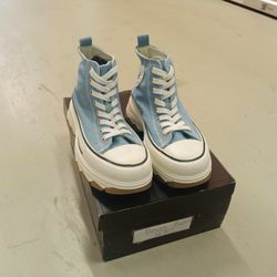 Converse Light Blue High Tops