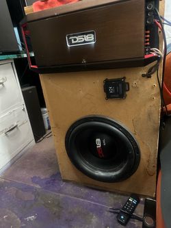 12 inch DS 18 subwoofer, box and amp