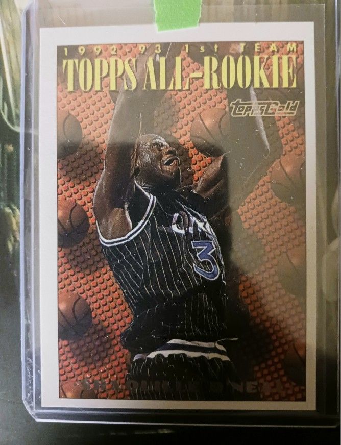 Super Nice Topps All- Rookie Shaquille O'Neal Rookie Card MINT