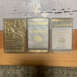 23k Gold Plated Trading Cards Pokémon 