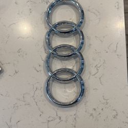 Premium Audi Front Grille Ring Emblems